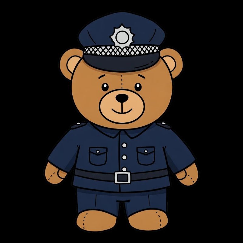 Teddybär Polizist