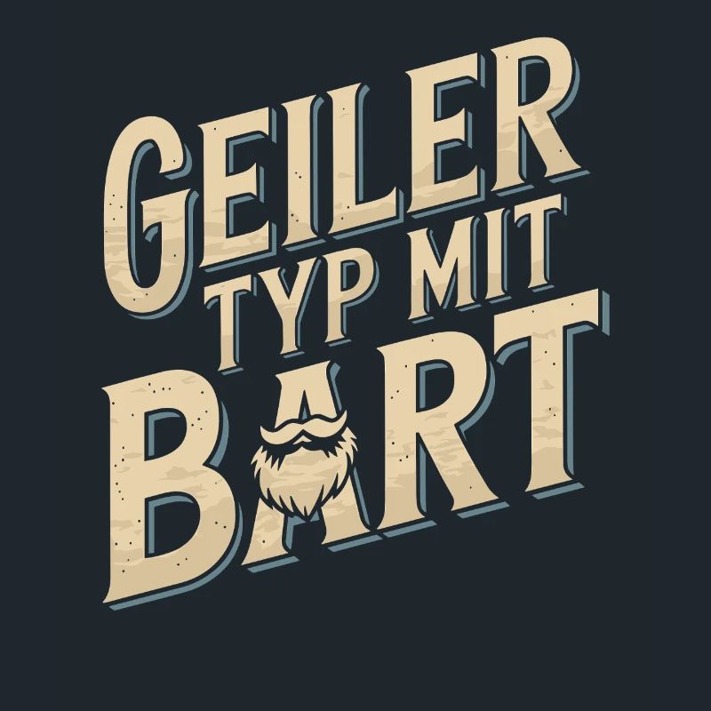 Geiler Typ Mit Bart Bartträger Barbier Vollbart