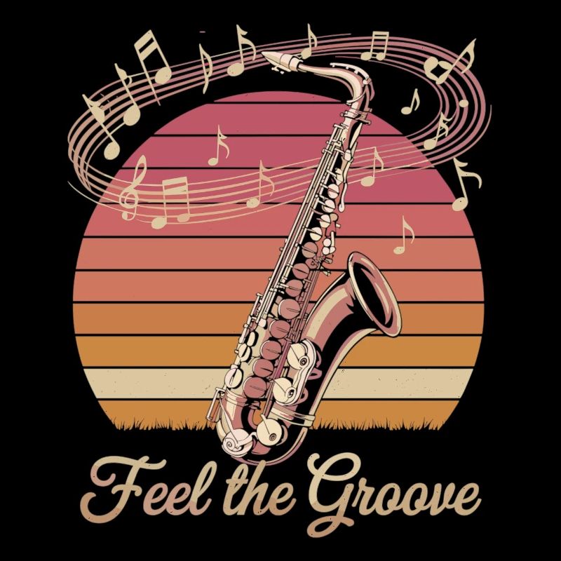 Jazz Vibes mit Retro Saxophon