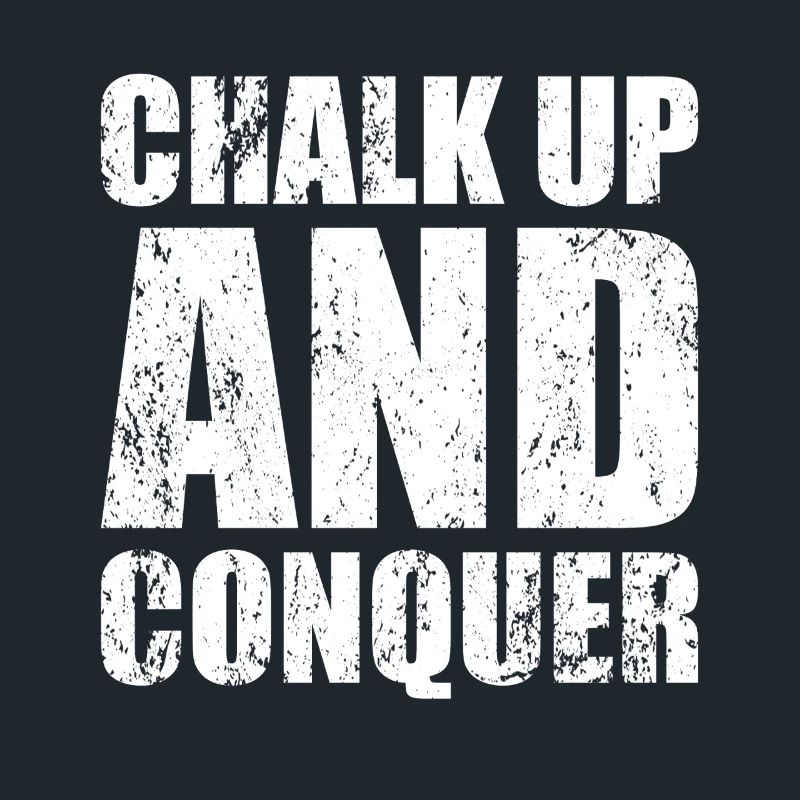 Boulderer Chalk Up Und Conquer Bouldering
