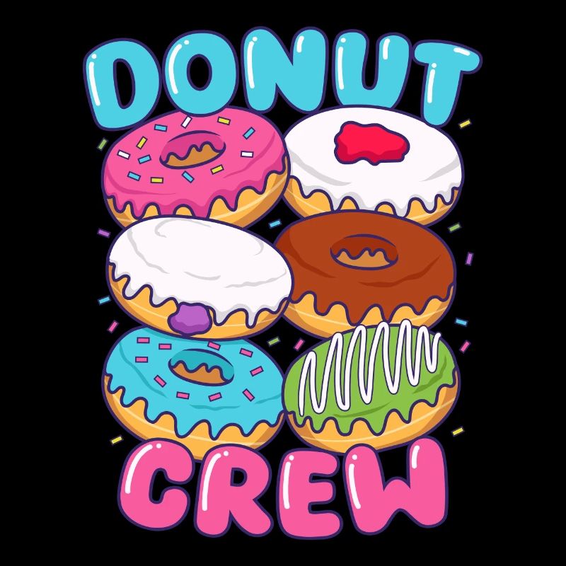 Donut Süßigkeit Gebäck Backware Donut Crew