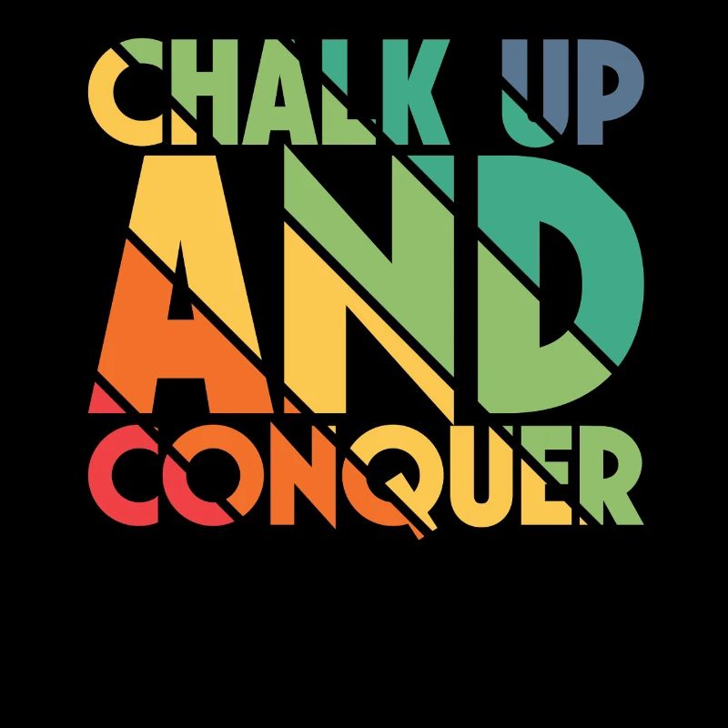 Boulderer Chalk Up Und Conquer Bouldering