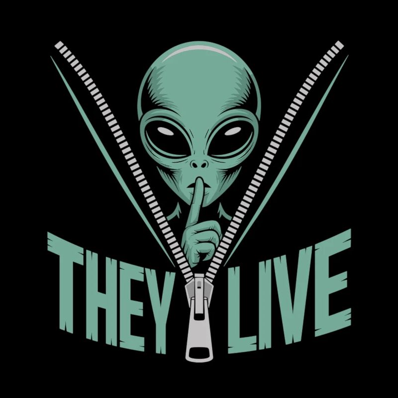 Extraterrestre dans une fermeture éclair – ils sont vivants