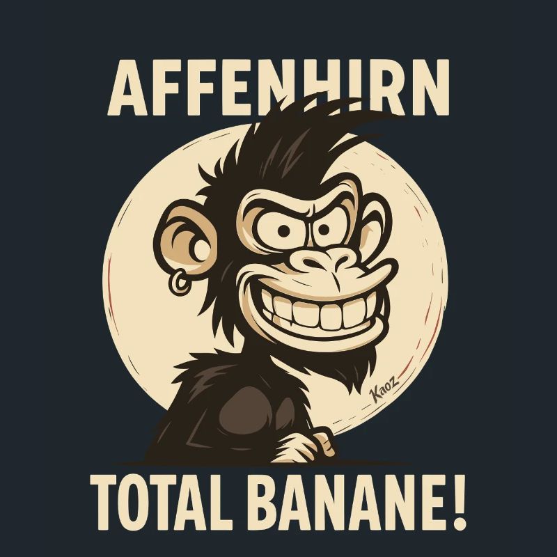 Monkey Brain – Total Banana Cartoon Monkey