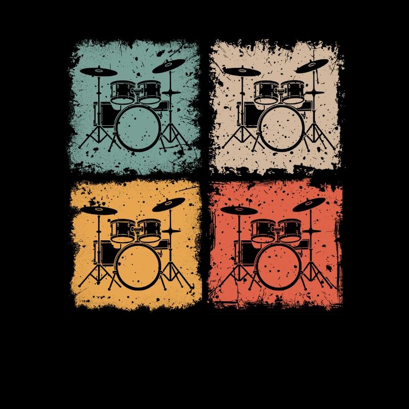 Vintage Drum Set for Drummers