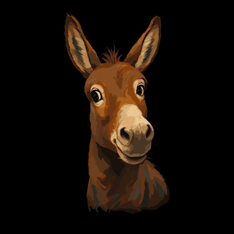 Funny Donkey Look Cartoon