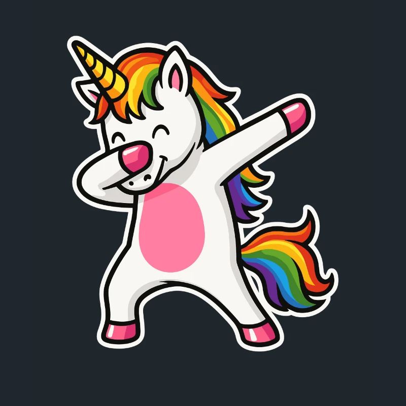Dabbing Einhorn – Regenbogenpower & Spaß