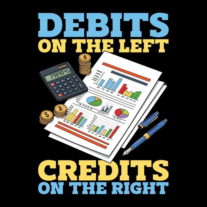 Débits comptables sur la feuille de calcul de gauche Finance