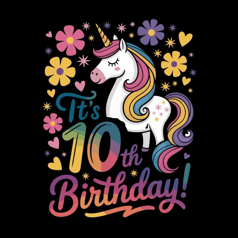 It's 10th Birthday Unicorn Magic Festive