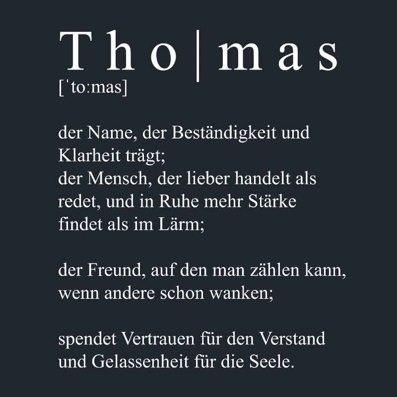 Thomas Définition Typographie