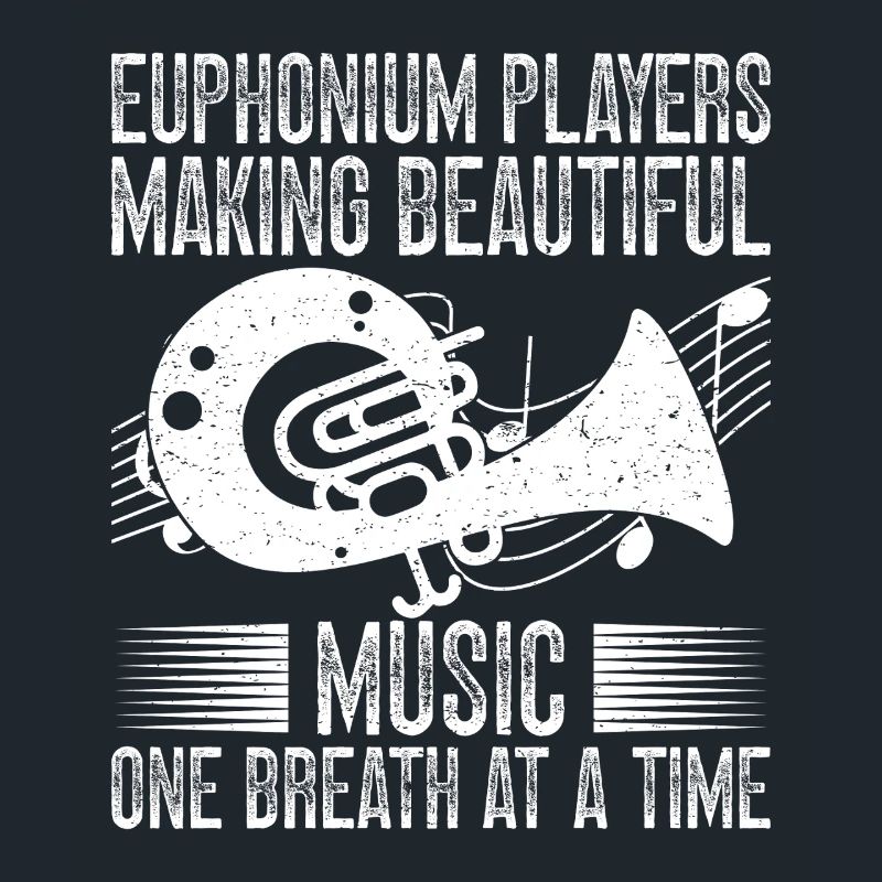 Bariton Player Making Beautiful Music Euphonium