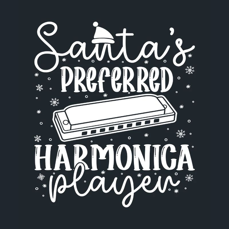 Musicien d’harmonica Harmonica préféré du Père Noël