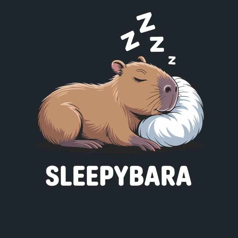 Sleepybara Capybara Schlafen