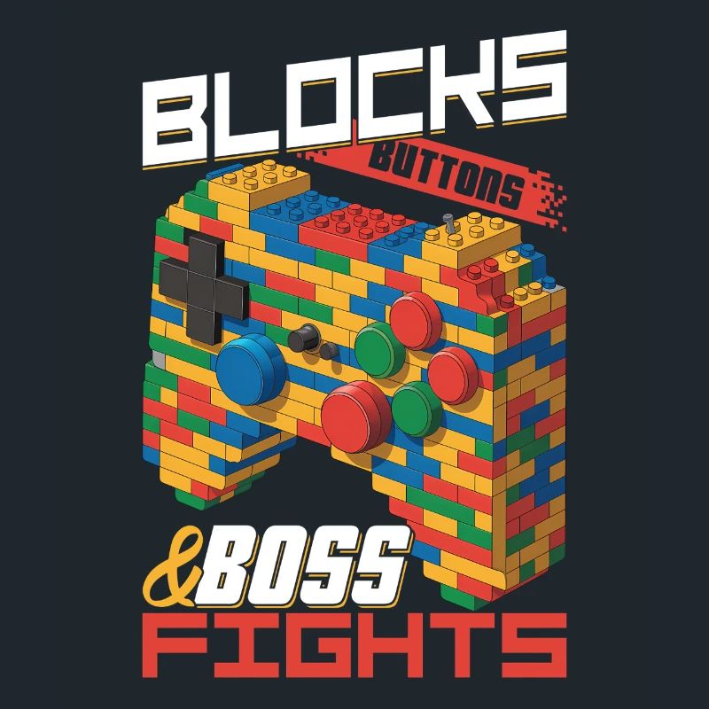 Building Blocks Gamer Gaming Brick Builder
