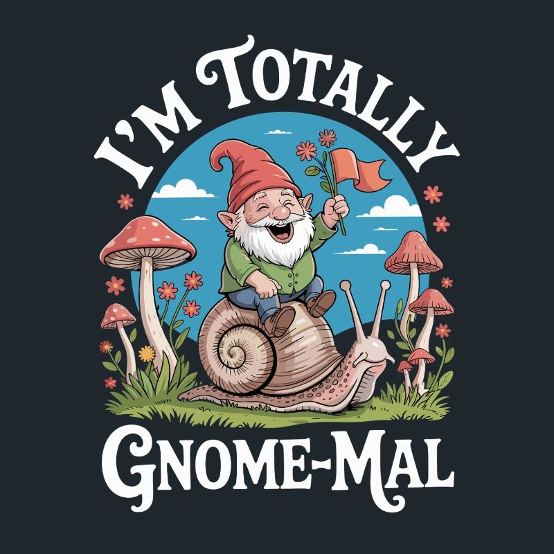  Ich Bin Total Gnome-Mal: Witziger Gartenzwerg mit