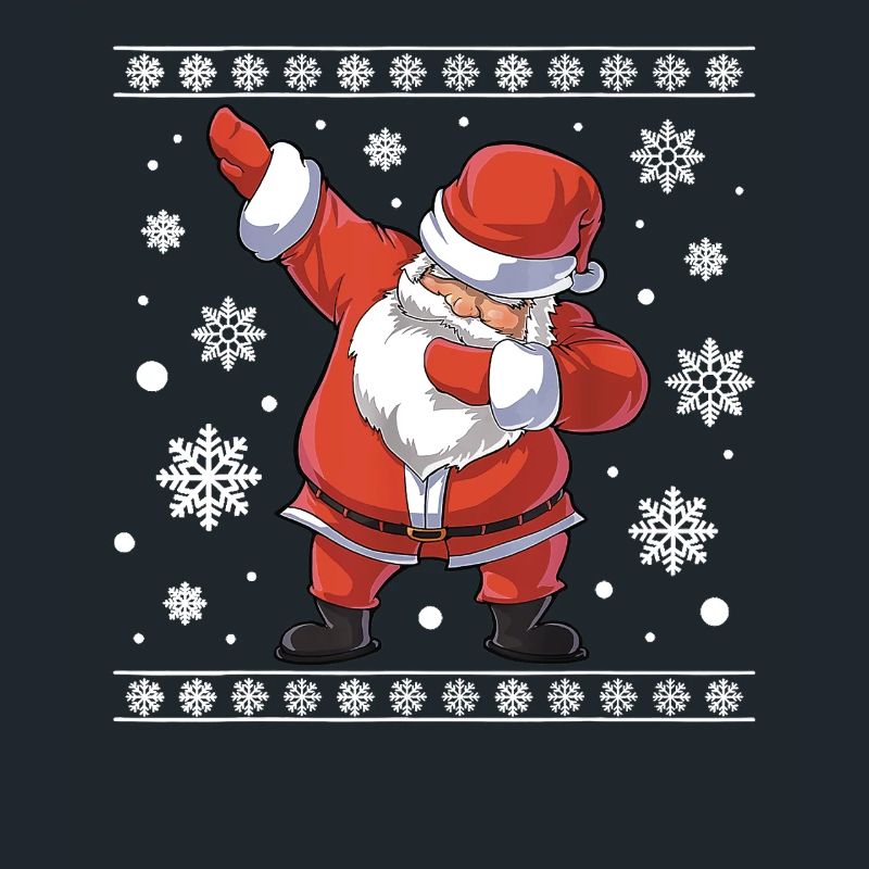 Hässlicher Weihnachts-Dab-Pullover Weihnachtsmann Tanz Lustig