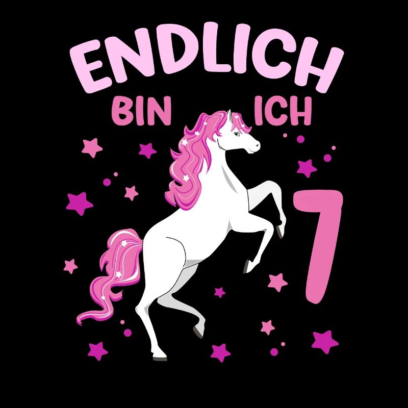 7 Jahre alt Pferd Endlich Bin Ich 7 Mädchen 7.
