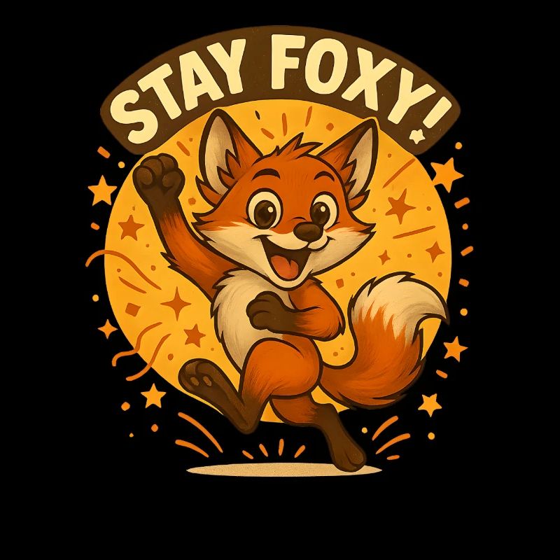 Stay Foxy Fox Illustration