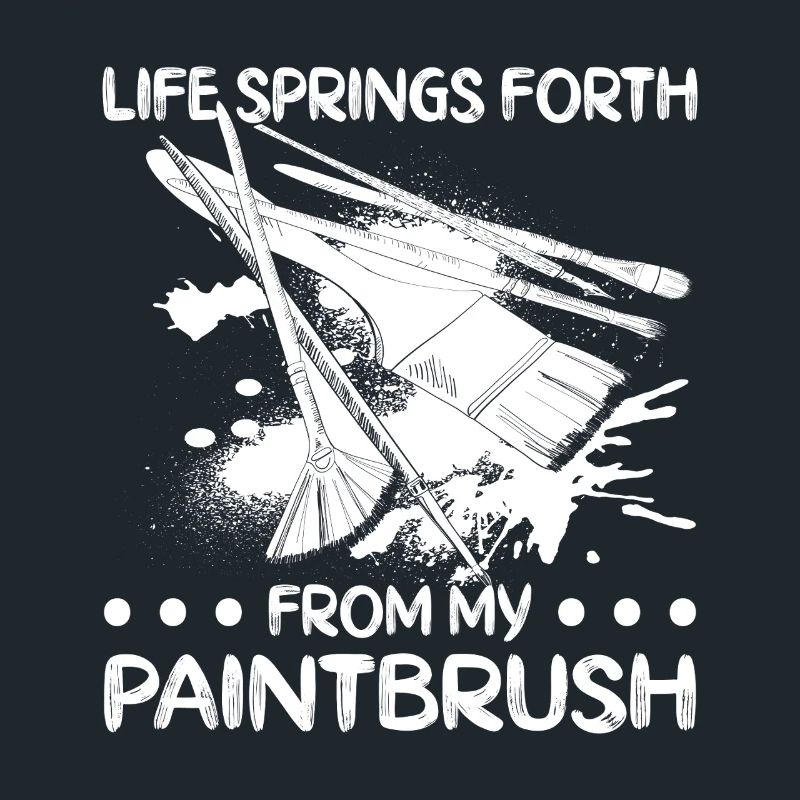 Funny Art Painter Life Springs Forth Drawing