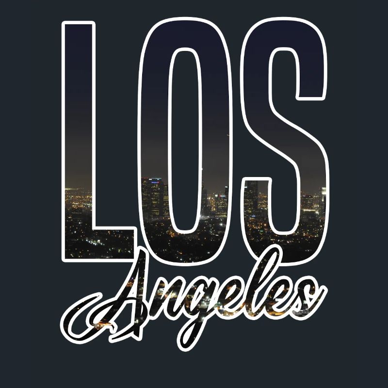 Lettrage de la Skyline de Los Angeles