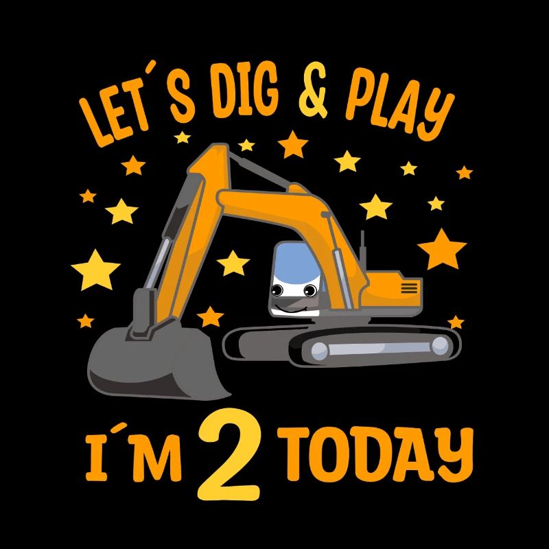 2. Geburtstag Junge 2. Geburtstag Bagger