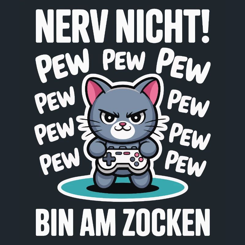 Courage Not I Gaming Cat Design