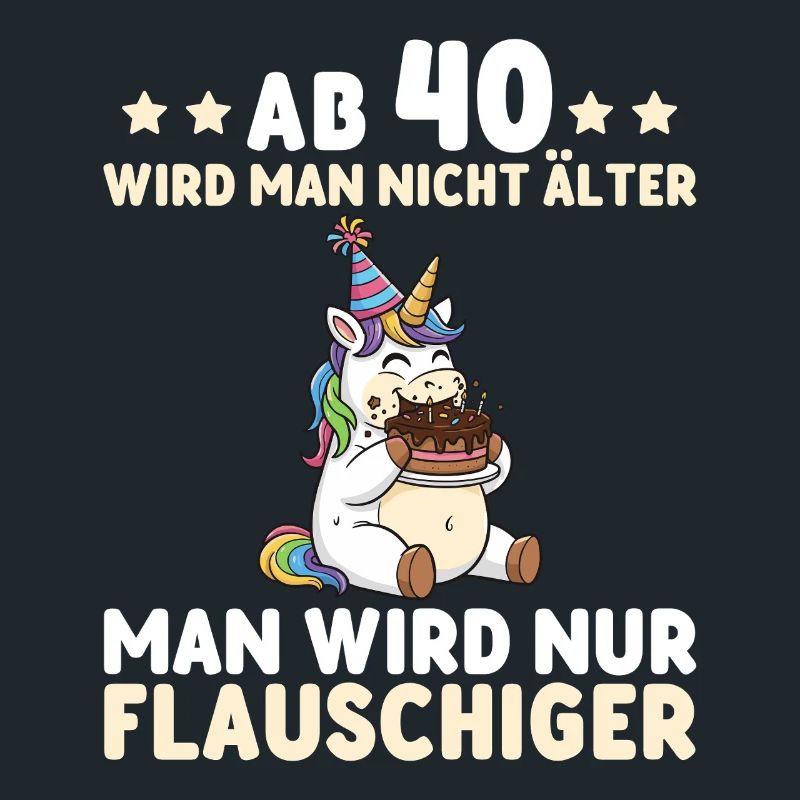 40. Geburtstag Einhorn – Man wird nur flauschiger