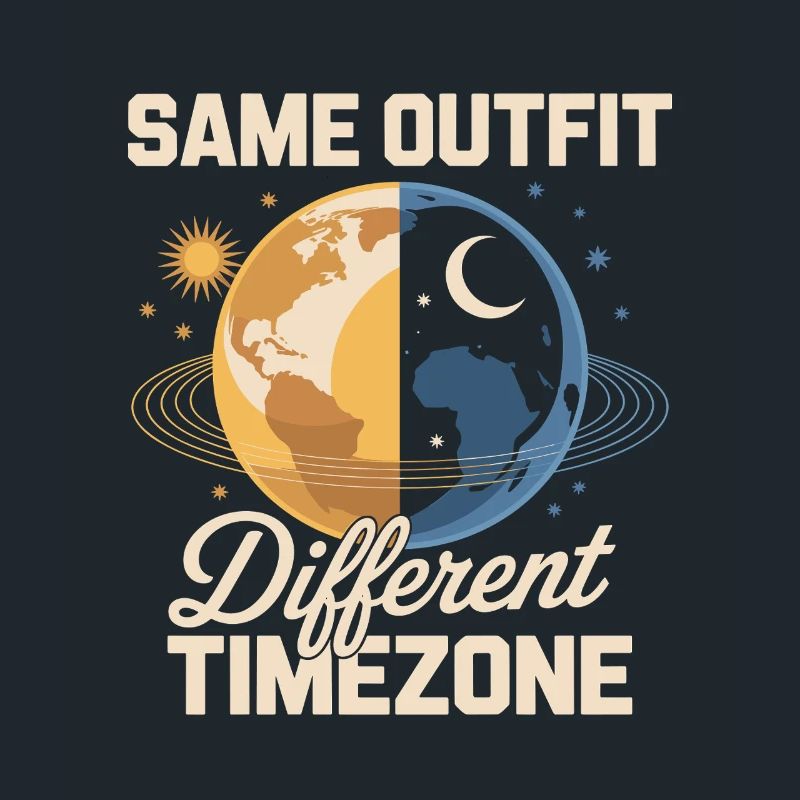 Traveler quote Same outfit, different time zone