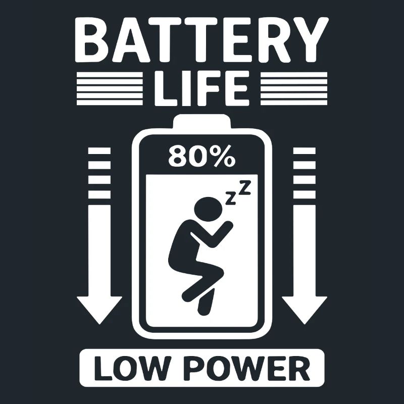 Battery Life Low Power Humor Battery Empty