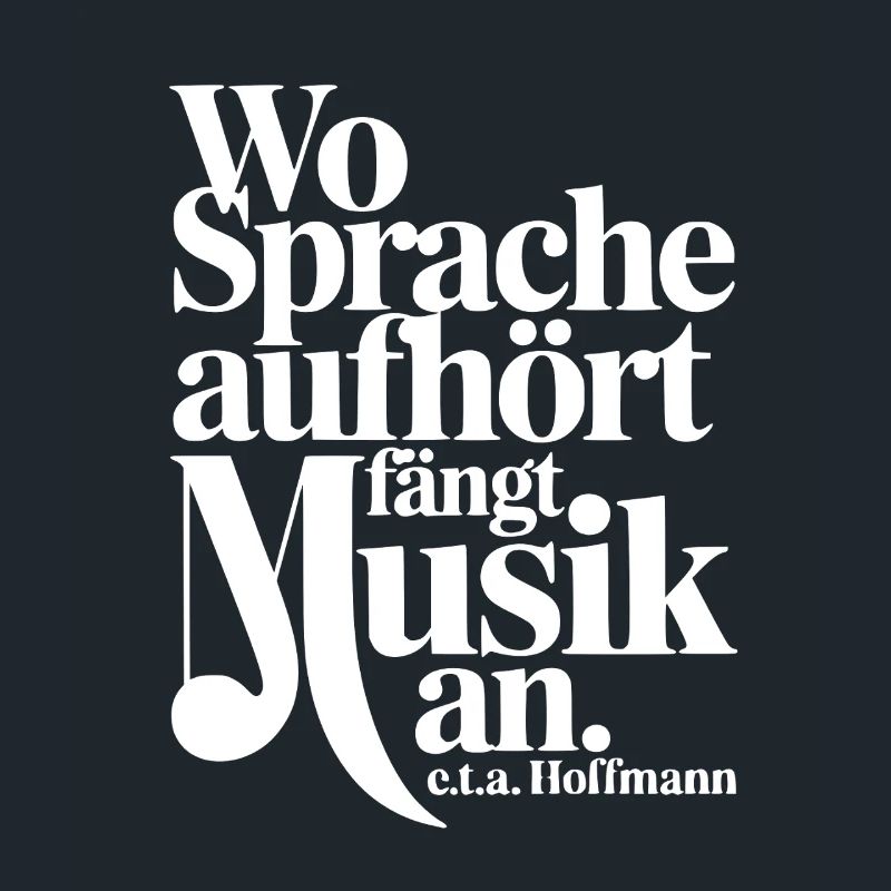 Wo Sprache Aufhört Fängt Musik An Hoffmann