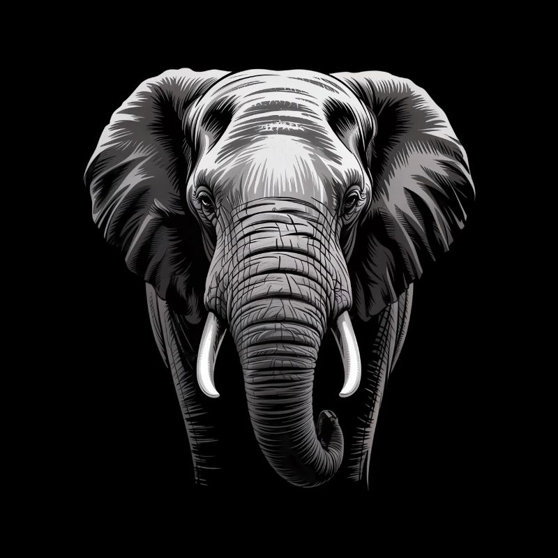 Éléphant tête d’éléphant