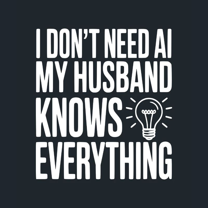 I Don't Need AI My Husband Knows Everything