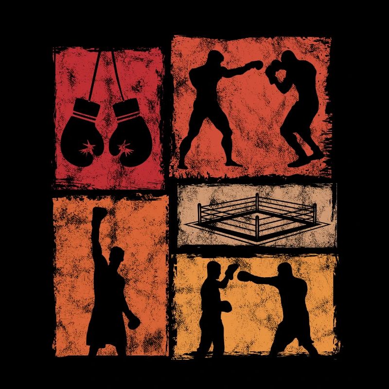 Graphismes de boxe pour boxeurs et entraîneurs