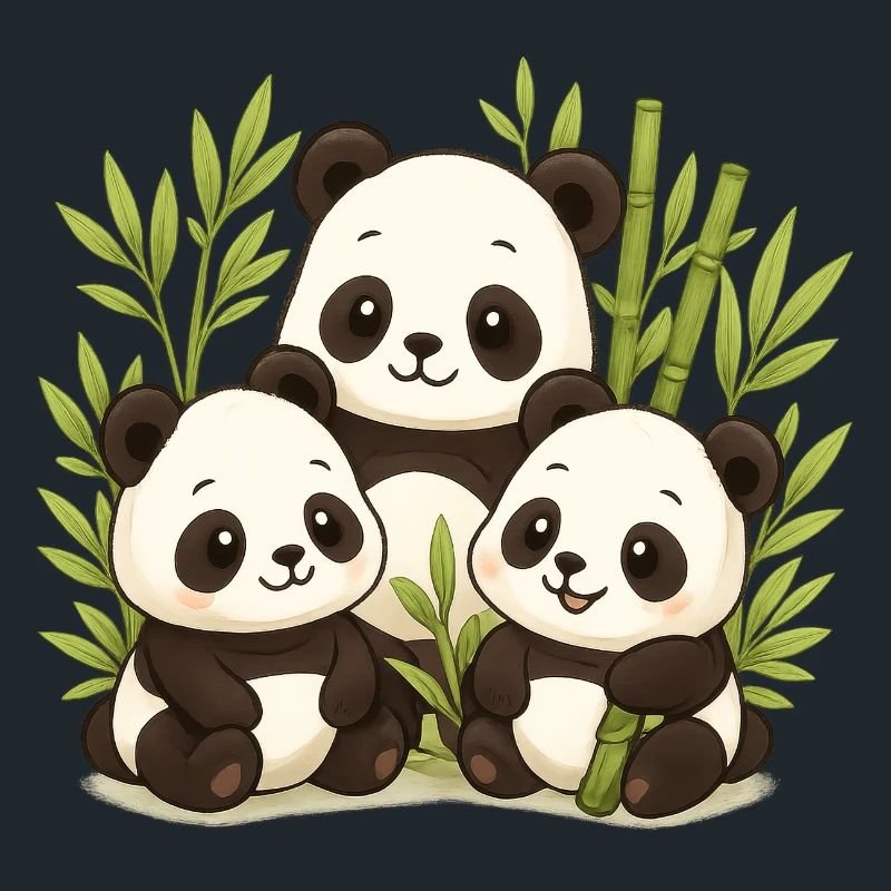 Forêt de Bambous Panda Mignon