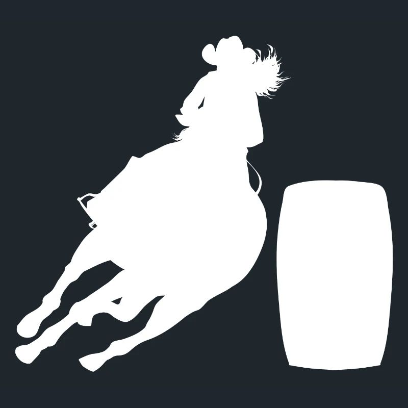 Cheval de course de barils de rodéo