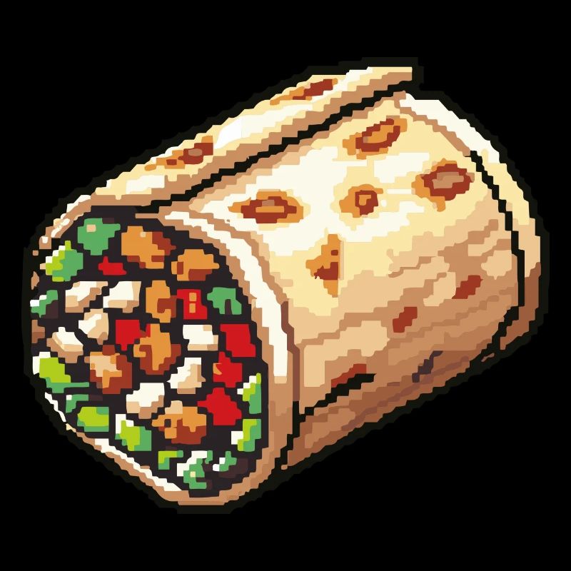 Icône pixel burrito