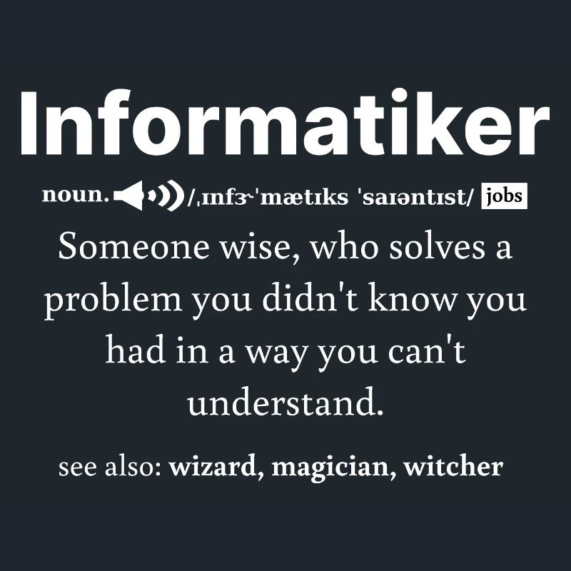 IT Informatik Informatiker Computerarbeit Geschenk