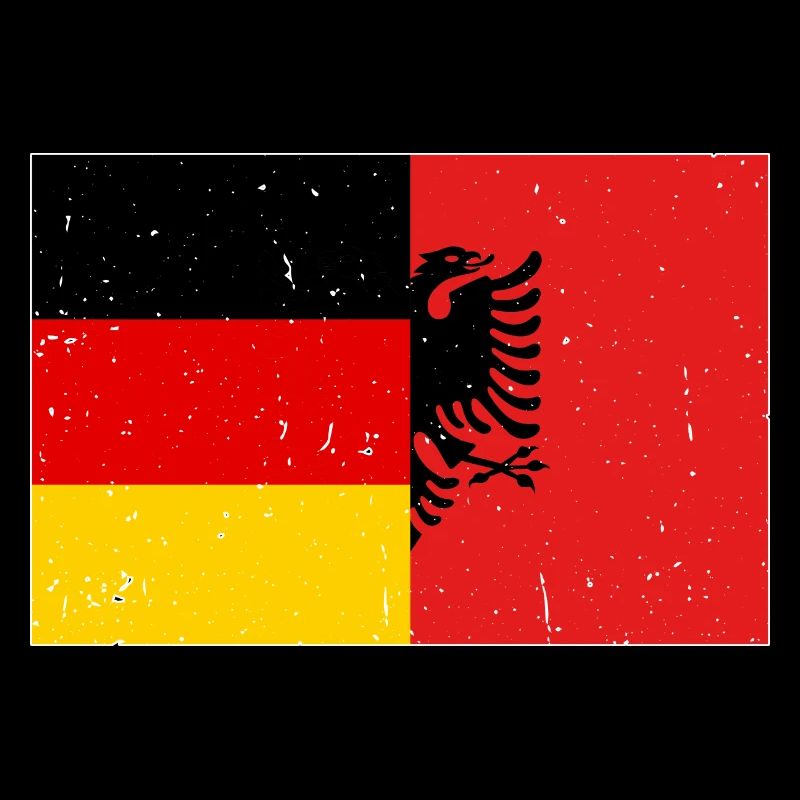 Drapeau albanais Aigle albanais Shqiponja