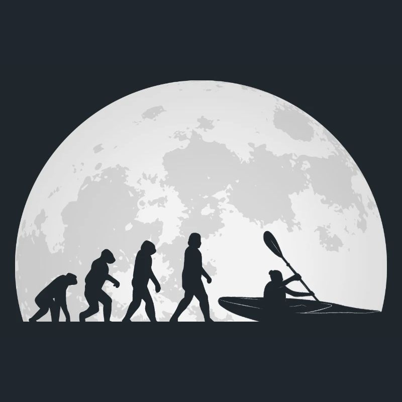 Kajak Kajakfahren Evolution