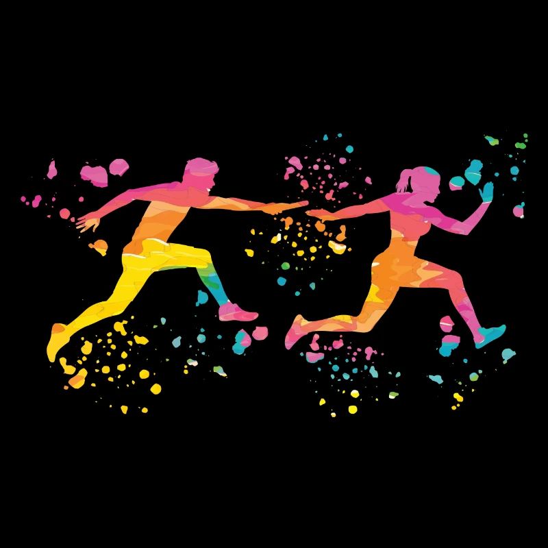 Coureur de relais, Course de relais, Course de relais, Course de relais