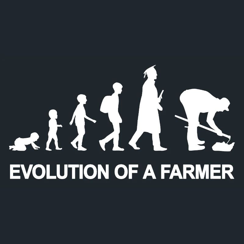 Evolution eines Landwirts