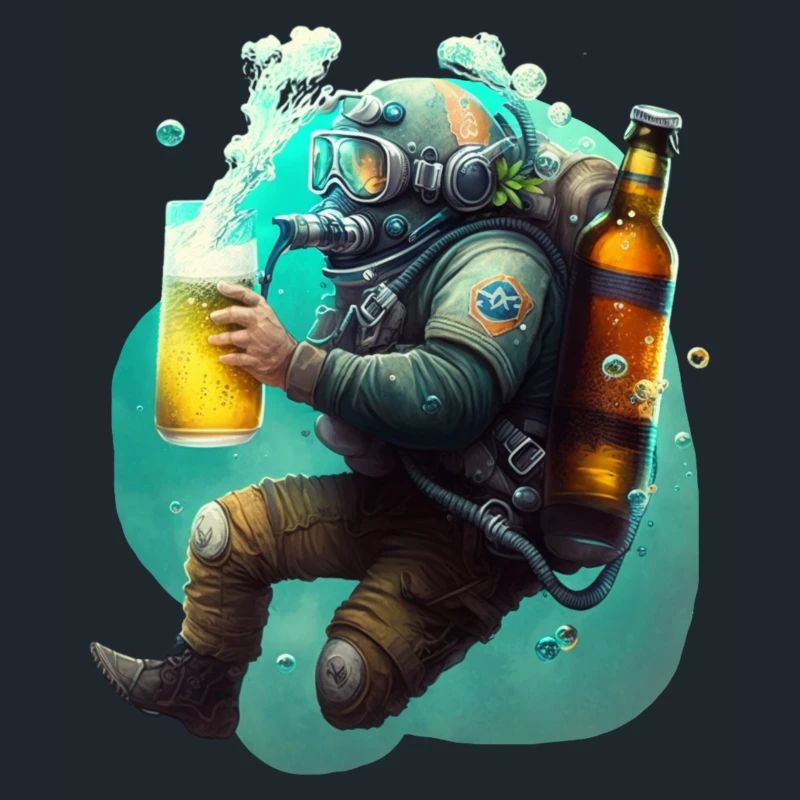 Beer diver funny and cool