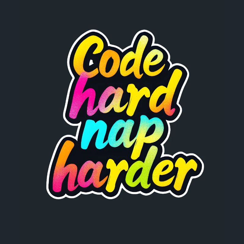 Code Hard Nap Harder Funny Programmer Tee