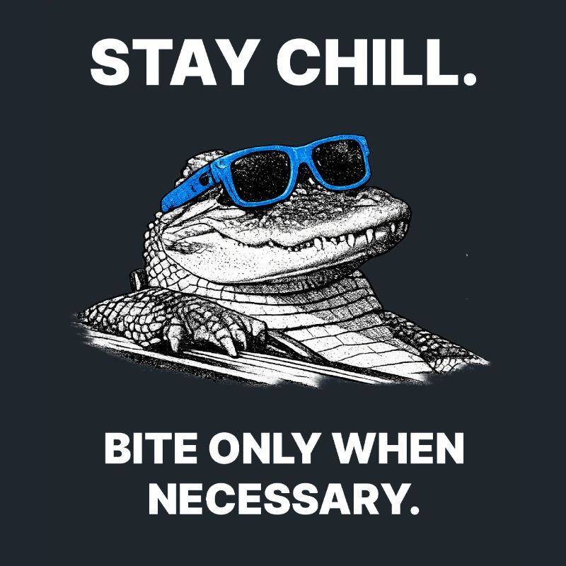 Stay Cool – Conception de mèmes Cool Alligator