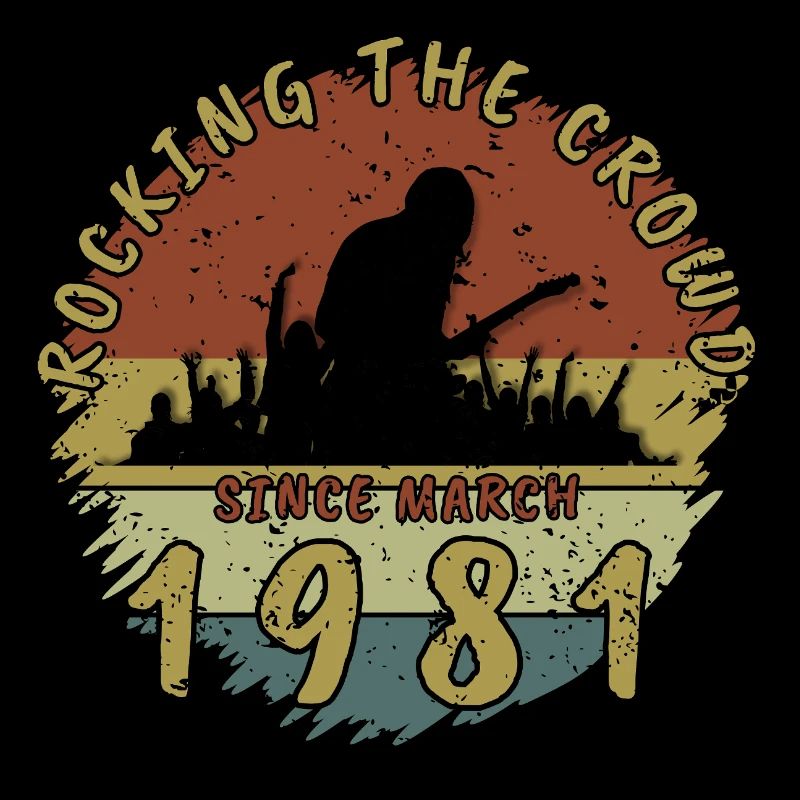 44th Birthday Rocking the crowd GIT 03/1981