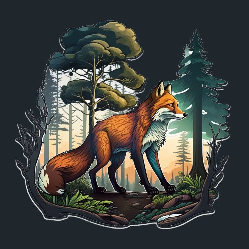 Fox in the forest