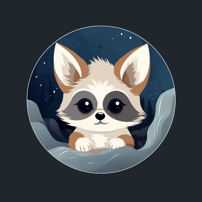 Renard nocturne de l’espace