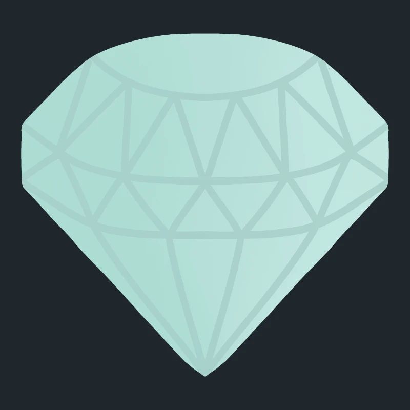 Mint Geometric Diamond