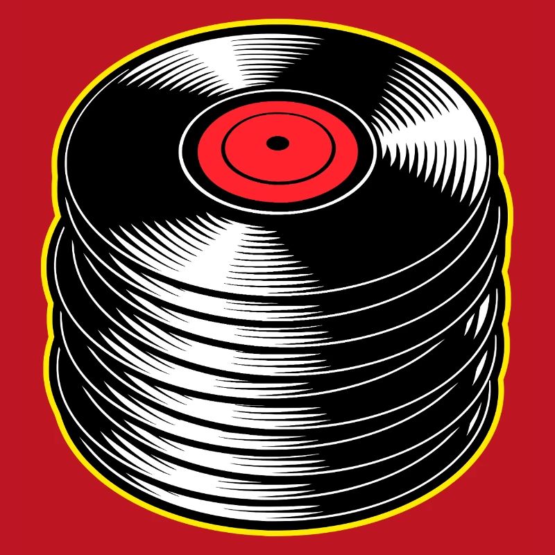 Stack d’albums vinyles