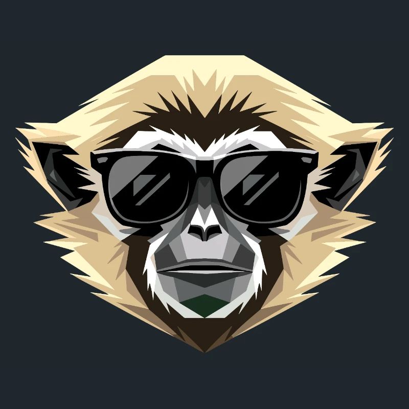 Gibbon Monkey Whitehand Gibbon Monkey Cute Lar Gibbons